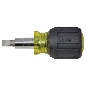 Klein 32561 Stubby 6-in-1 Multi-Bit Screwdriver / Nut Driver
