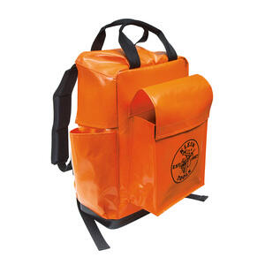 Klein Tools 5185ORA 18-Inch Orange Lineman Tool Backpack
