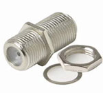 CONNECTOR, F DOUBLE,NUT&WASHER
