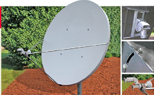 ANTENNA, 1.8M KU TX/RX TYPE 180 OMT/TRF