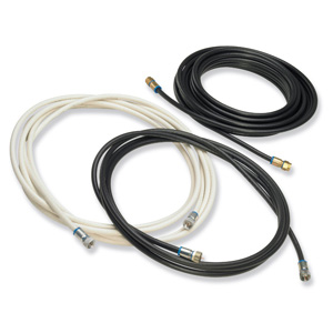 Jumper, 6FT, RG6, 60% braid cable and knurled F compression connectors