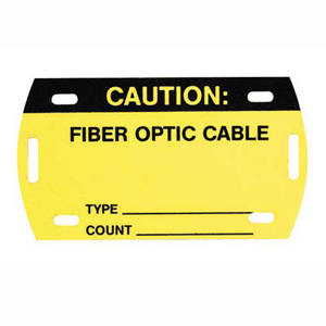 Self-Laminating Fiber Optic Cable Marker Tags 