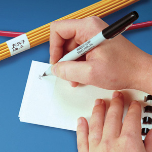 Blank Self-Laminating Write-On Cable Marker Books  
