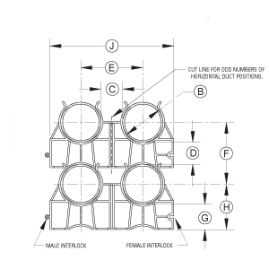 Wunpeece Duct Spacer