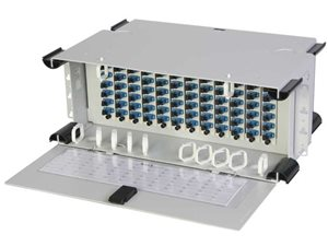 Amphenol Telect 72-port/4 RU loaded patch panel