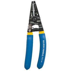 Klein 11055 Klein-Kurve Wire Stripper/Cutter, Blue with Yellow Stripe, 10 - 20 ga.