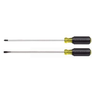 Klein 85072 2-Piece 10" Long Blade Screwdriver Set