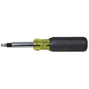 Klein Tools 32557 Heavy-Duty 6-in-1 Multi-Bit Screwdriver/Nut Driver