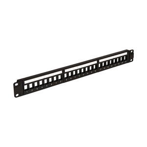 Vericom UPP6001-24 Patch Panel Unloaded Keystone Unshielded With 24-Ports